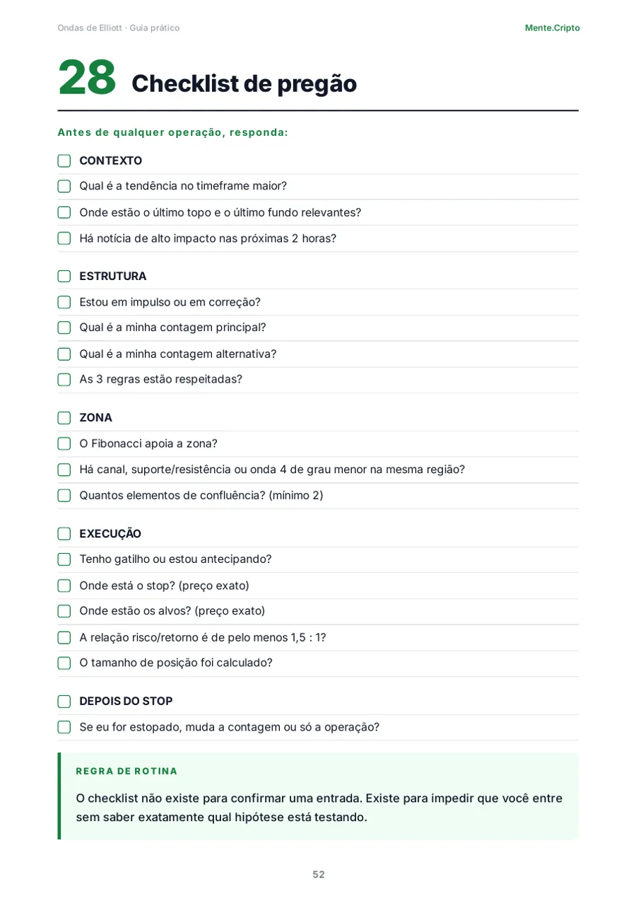 Página: checklist de pregão